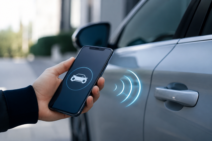 Смартфон отключва автомобил чрез дигитален ключ и IoT технология