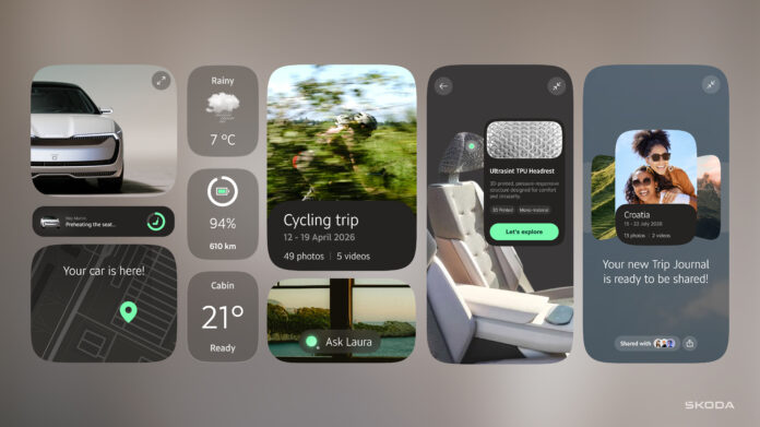 Škoda Vision App – AI асистент Laura Škoda Vision App с AI асистента Laura и MyŠkoda